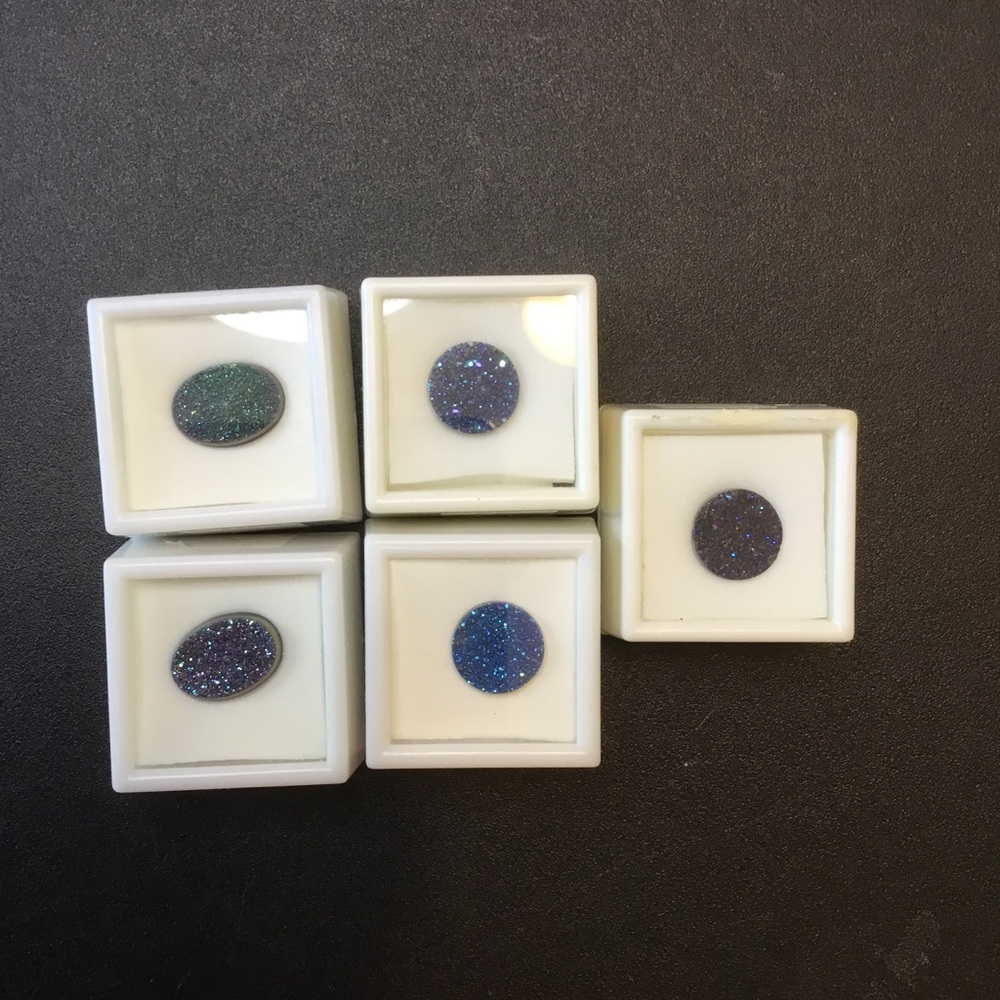 Peacock Dusty Quartz Gemstones AS IS CONDITION